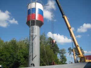 Ремонт водонапорной башни в Московской области